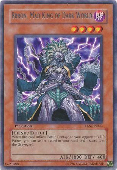 Brron, Mad King of Dark World - EEN-EN022 - Rare