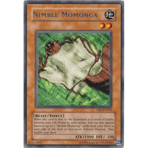 Nimble Momonga - DB1-EN051 - Rare