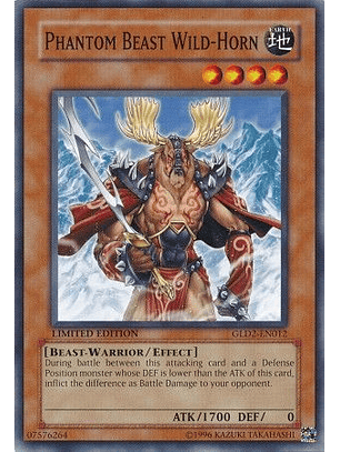 Phantom Beast Wild-Horn - GLD2-EN012 - Common