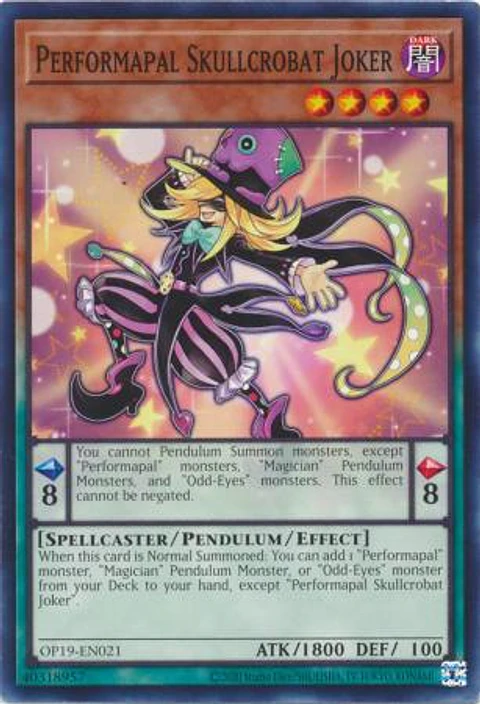 Performapal Skullcrobat Joker - OP19-EN021 - Common