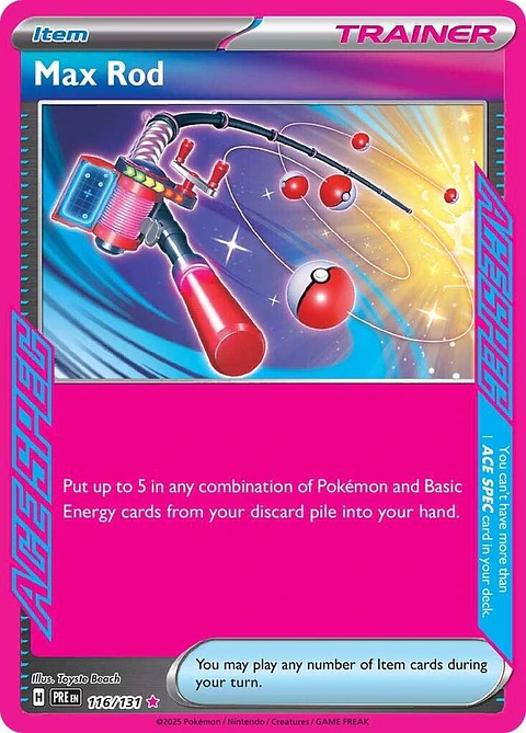 Max Rod - 116/131 - Ace Rare PRE