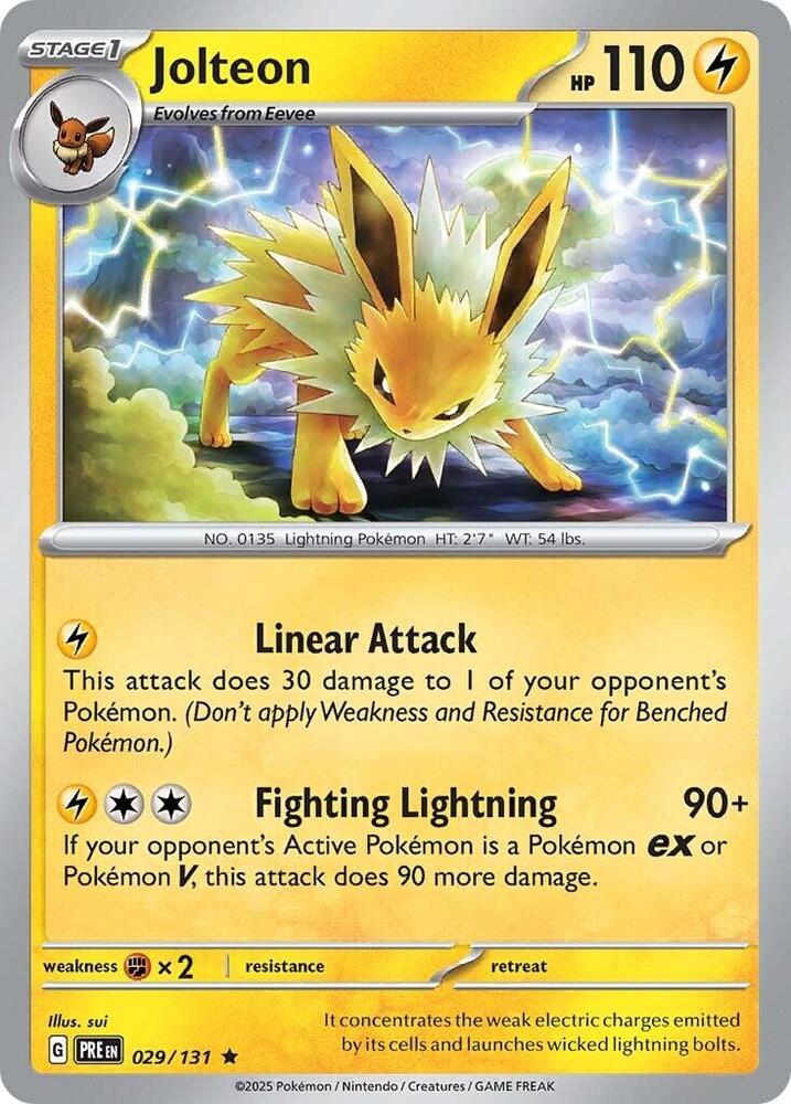 Jolteon - 029/131 - Holo Rare PRE 1