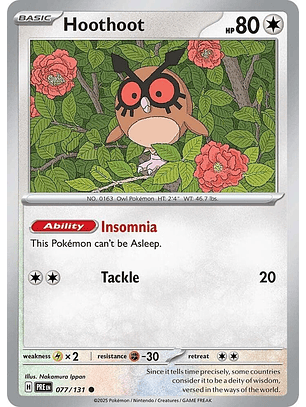 Hoothoot - 077/131 - Common - PRE