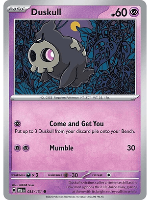 Duskull - 035/131 - Common - PRE 