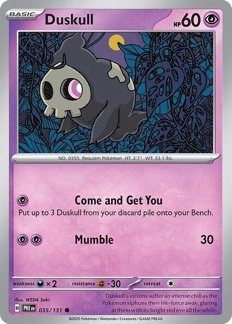 Duskull - 035/131 - Common - PRE 