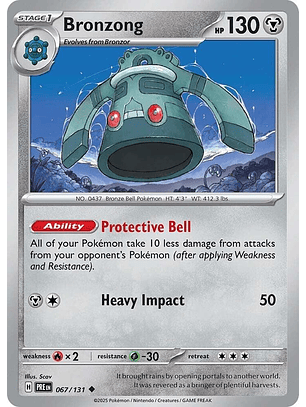 Bronzong - 067/131 - Uncommon - PRE 