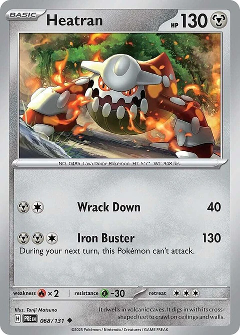 Heatran - 068/131 - Uncommon - PRE 