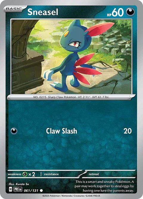 Sneasel - 061/131 - Common - PRE 