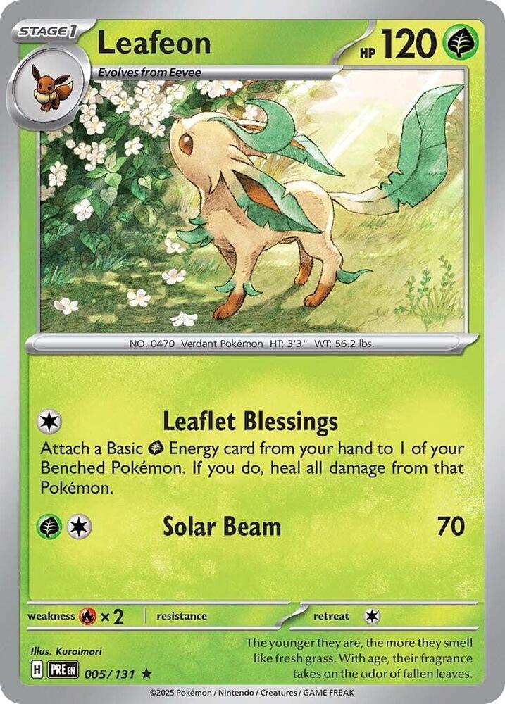 Leafeon - 005/131 - Holo Rare - PRE  1