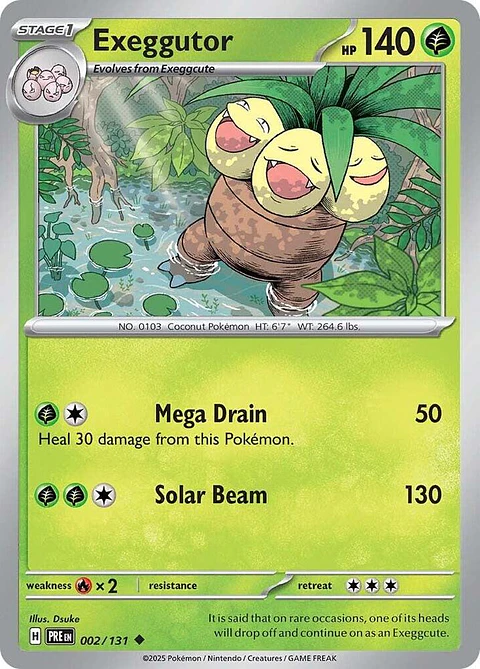 Exeggutor - 002/131 - Uncommon - PRE 