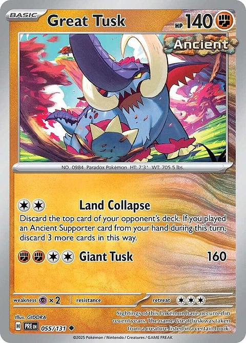 Great Tusk - 055/131 - Uncommon - PRE 