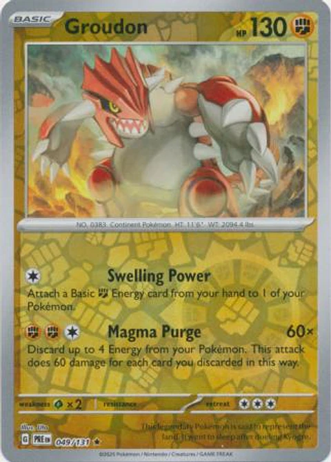 Groudon - 049/131 - Holo Rare - PRE 