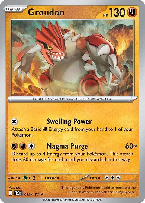 Groudon - 049/131 - Holo Rare - PRE 