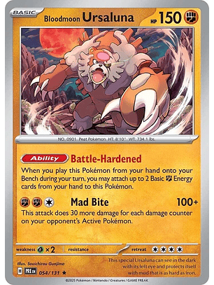 Bloodmoon Ursaluna - 054/131 - Holo Rare - PRE 