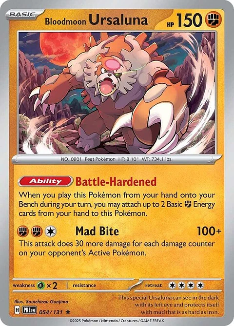 Bloodmoon Ursaluna - 054/131 - Holo Rare - PRE 