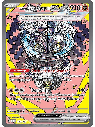 Cornerstone Mask Ogerpon ex - 160/131 - Special Illustration Rare - PRE 