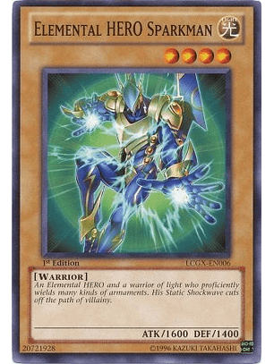 Elemental Hero Sparkman - LCGX-EN006 - Common