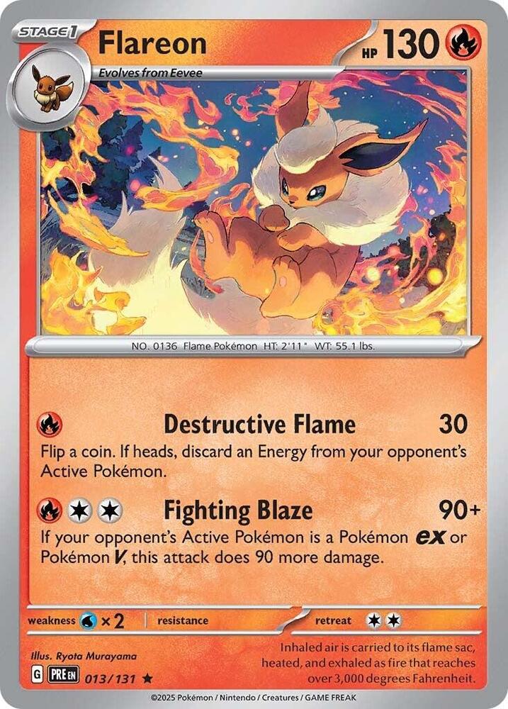 Flareon - 013/131 - Holo Rare - PRE  1