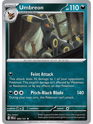 Umbreon - 059/131 - Holo Rare - PRE 
