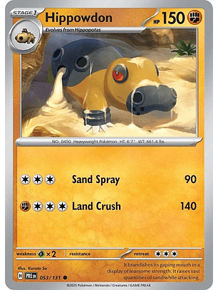Hippowdon - 053/131 - Common - PRE 