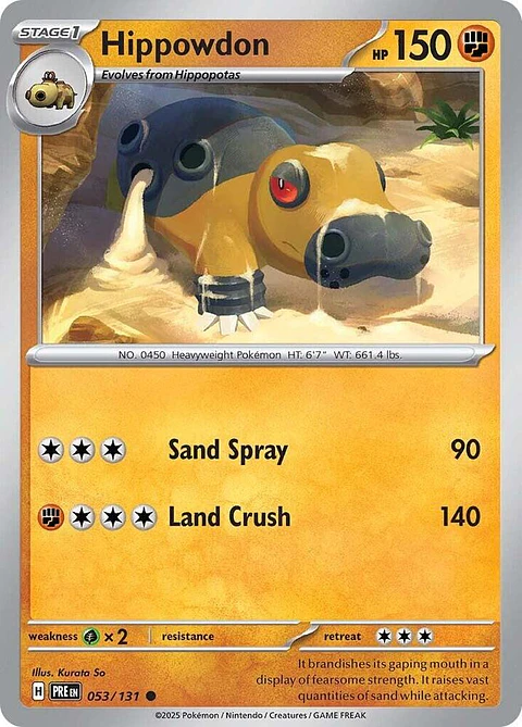 Hippowdon - 053/131 - Common - PRE 