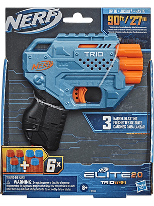 Nerf Elite 2.0: Trio Td 3 Lanzador De Dardos 