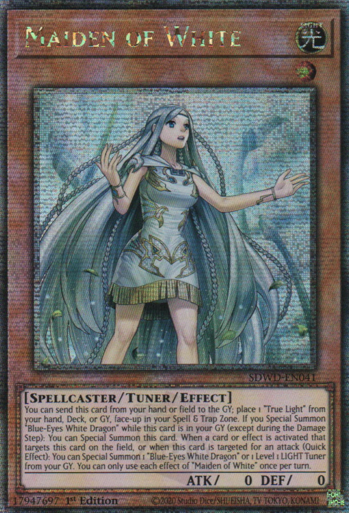 Maiden of White - SDWD-EN041 - Quarter Century Secret Rare 1