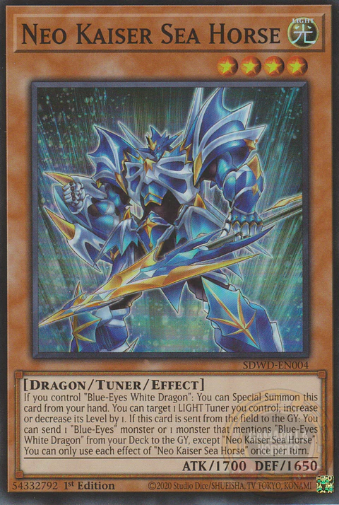 Neo Kaiser Sea Horse - SDWD-EN004 - Super Rare 
