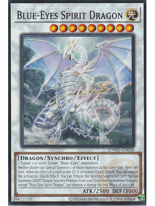 Blue-Eyes Spirit Dragon - SDWD-EN038 - Common 