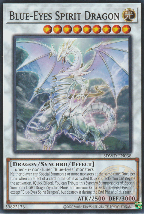 Blue-Eyes Spirit Dragon - SDWD-EN038 - Common 