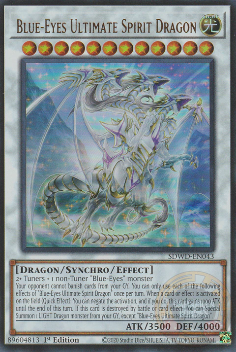 Blue-Eyes Ultimate Spirit Dragon - SDWD-EN043 - Ultra Rare 