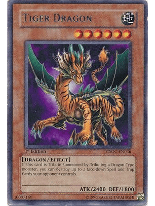 Tiger Dragon - CSOC-EN036 - Rare