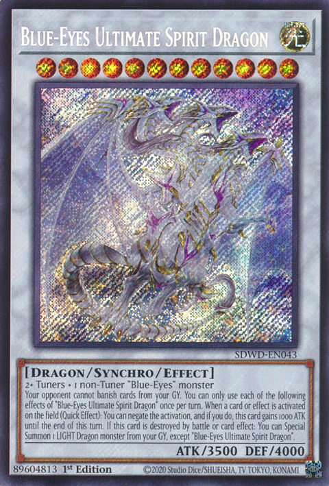 Blue-Eyes Ultimate Spirit Dragon - SDWD-EN043 - Secret Rare 