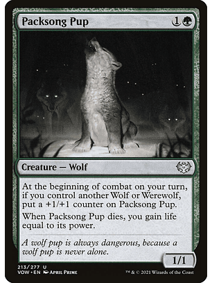 Packson pup - VOW - U