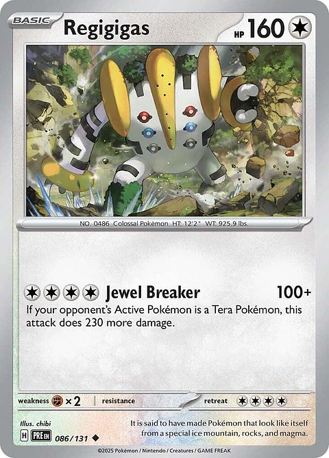 Regigigas - 086/131 - Uncommon - PRE 