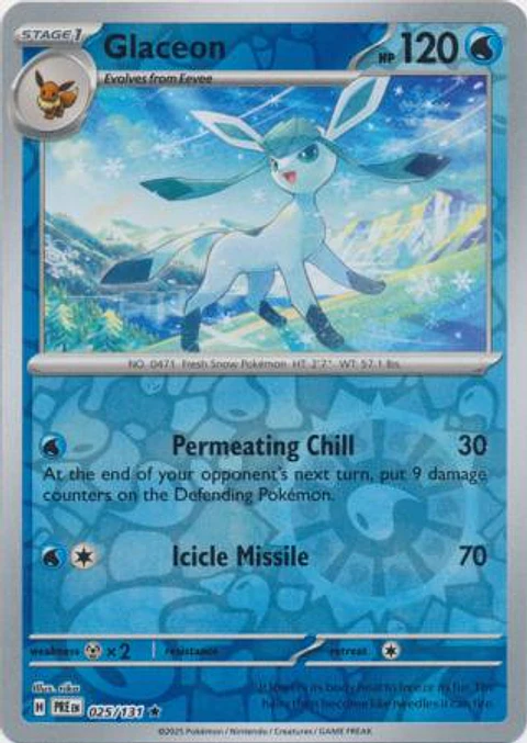 Glaceon - 025/131 - Holo Rare - PRE 