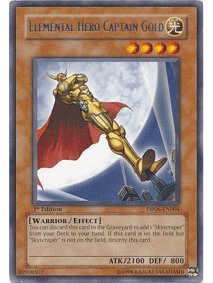 Elemental Hero Captain Gold - DP06-EN004 - Rare 