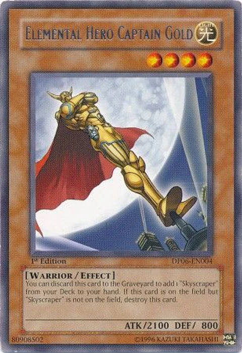 Elemental Hero Captain Gold - DP06-EN004 - Rare 