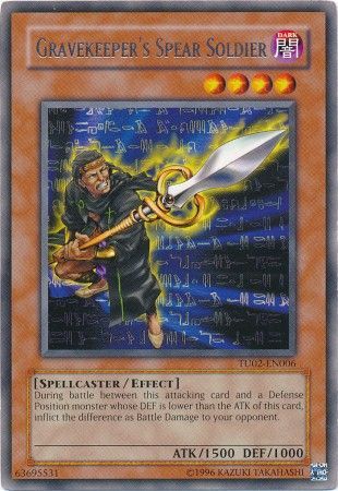 Gravekeeper's Spear Soldier - TU02-EN006 - Rare 1