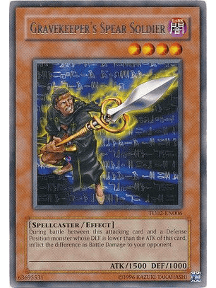 Gravekeeper's Spear Soldier - TU02-EN006 - Rare