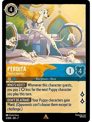 Perdita - Playful Mother - 02/204 - Rare - 7 