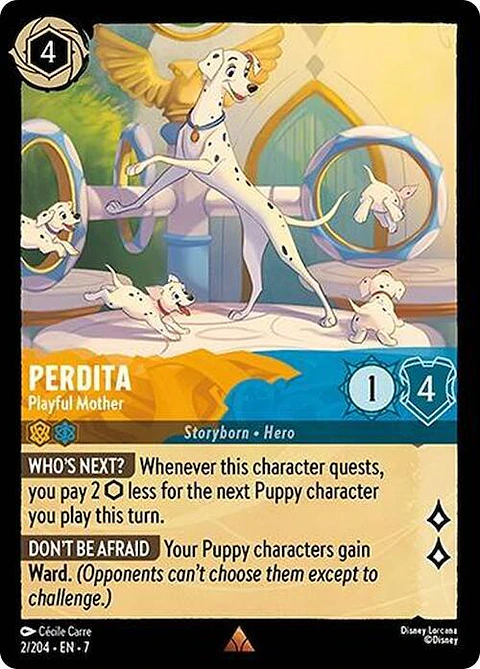 Perdita - Playful Mother - 02/204 - Rare - 7 