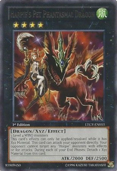Harpie's Pet Phantasmal Dragon - LTGY-EN055 - Rare 
