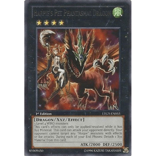 Harpie's Pet Phantasmal Dragon - LTGY-EN055 - Rare 