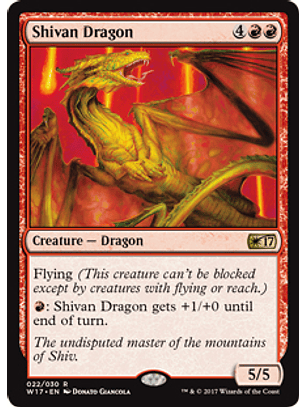 Shivan Dragon - W17 - R