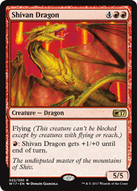 Shivan Dragon - W17 - R