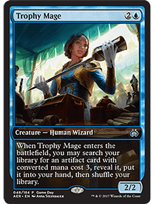 Trophy Mage (Aether Revolt Game Day) (Full-Art)