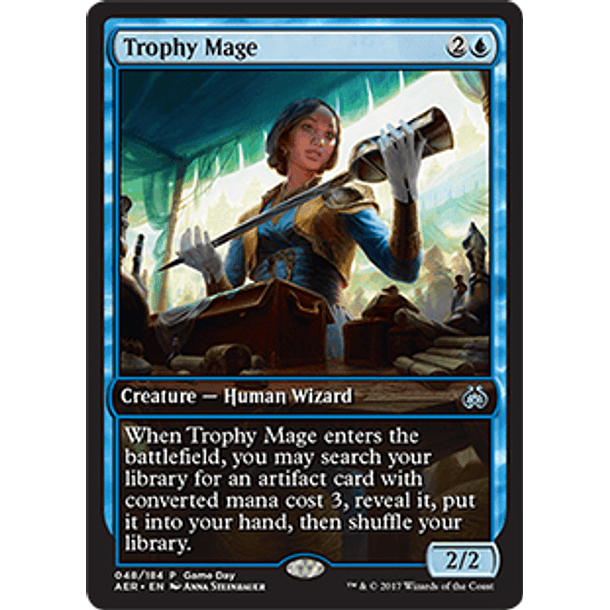Trophy Mage (Aether Revolt Game Day) (Full-Art)