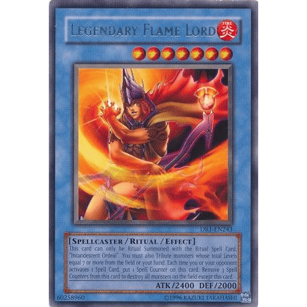 Legendary Flame Lord - DR1-EN243 - Rare