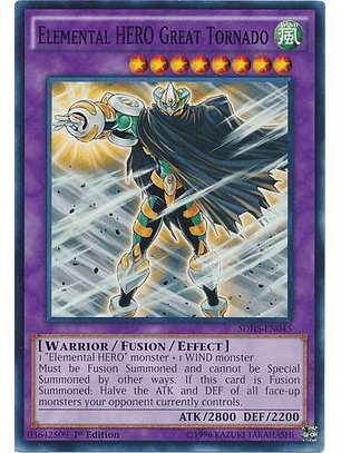 Elemental Hero Great Tornado - SDHS-EN045 - Common
